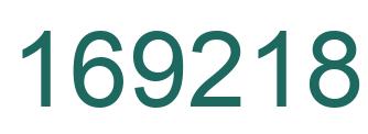 Number 169218 green image