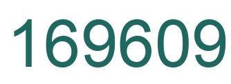 Number 169609 green image