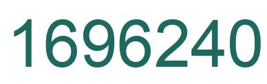 Number 1696240 green image
