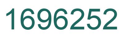 Number 1696252 green image