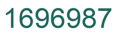 Number 1696987 green image