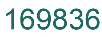 Number 169836 green image