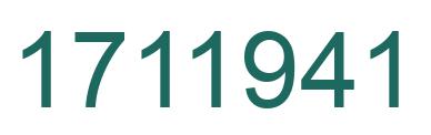 Número 1711941 imagen verde