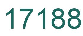 Number 17188 green image