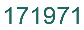Number 171971 green image
