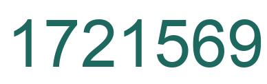 Number 1721569 green image