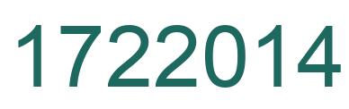 Number 1722014 green image