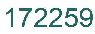 Number 172259 green image