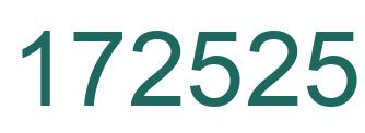 Number 172525 green image