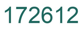 Number 172612 green image