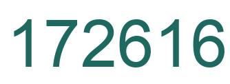 Number 172616 green image