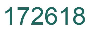 Number 172618 green image