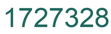 Number 1727328 green image