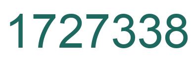 Number 1727338 green image