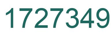 Number 1727349 green image