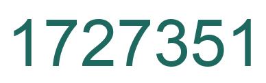 Number 1727351 green image
