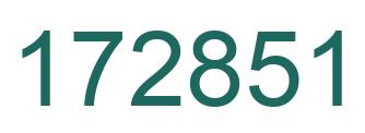 Número 172851 imagen verde