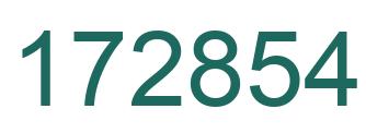 Número 172854 imagen verde