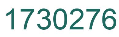Number 1730276 green image