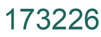 Number 173226 green image