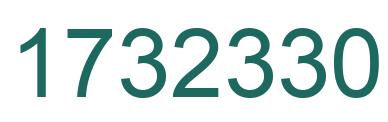Number 1732330 green image