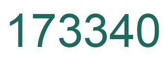 Number 173340 green image
