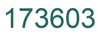 Number 173603 green image