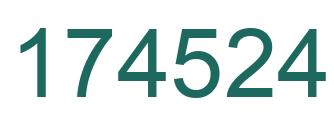 Número 174524 imagen verde