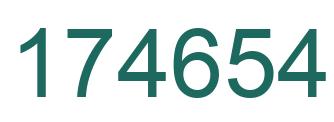 Número 174654 imagen verde
