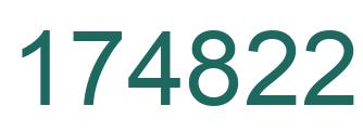 Number 174822 green image