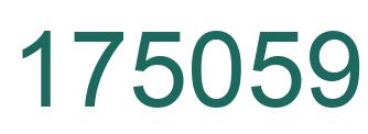 Number 175059 green image
