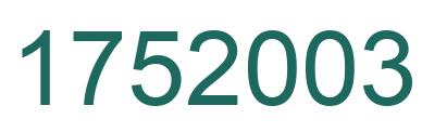 Número 1752003 imagen verde