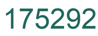 Number 175292 green image