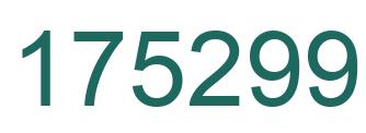 Number 175299 green image