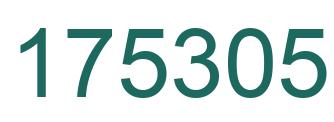 Number 175305 green image