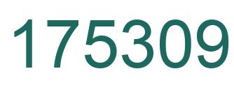 Number 175309 green image