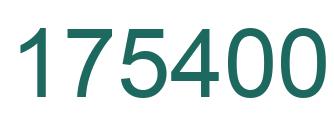 Number 175400 green image