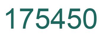 Number 175450 green image