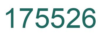 Number 175526 green image