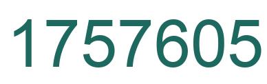Number 1757605 green image