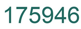 Number 175946 green image