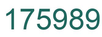 Number 175989 green image