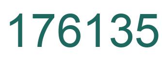 Number 176135 green image