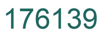 Number 176139 green image