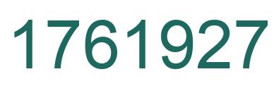 Número 1761927 imagen verde