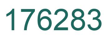 Number 176283 green image