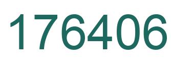 Number 176406 green image