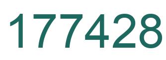 Number 177428 green image