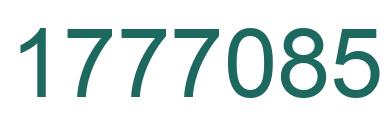 Number 1777085 green image