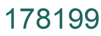 Number 178199 green image